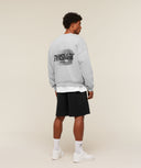Hybrid Sweatshirt oversized fit Bros Soft Grey Marl