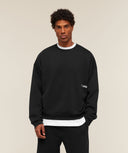 Hybrid Sweatshirt oversized fit Black