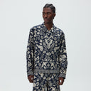 Kith Cupro Linen Connor Blouson Jacket - Nocturnal