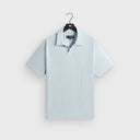 Kith Micro Waffle Drew Polo - Light Indigo