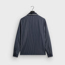 Kith Striped Poplin Long Sleeve Thompson Zip Front Shirt - Blend