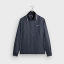 Kith Striped Poplin Long Sleeve Thompson Zip Front Shirt - Blend