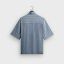 Kith Spun Silk Linen Stripe Colton Zip Front Shirt - Guide