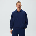 Kith Indigo Micro Fleece Nelson Pullover - Dark Indigo