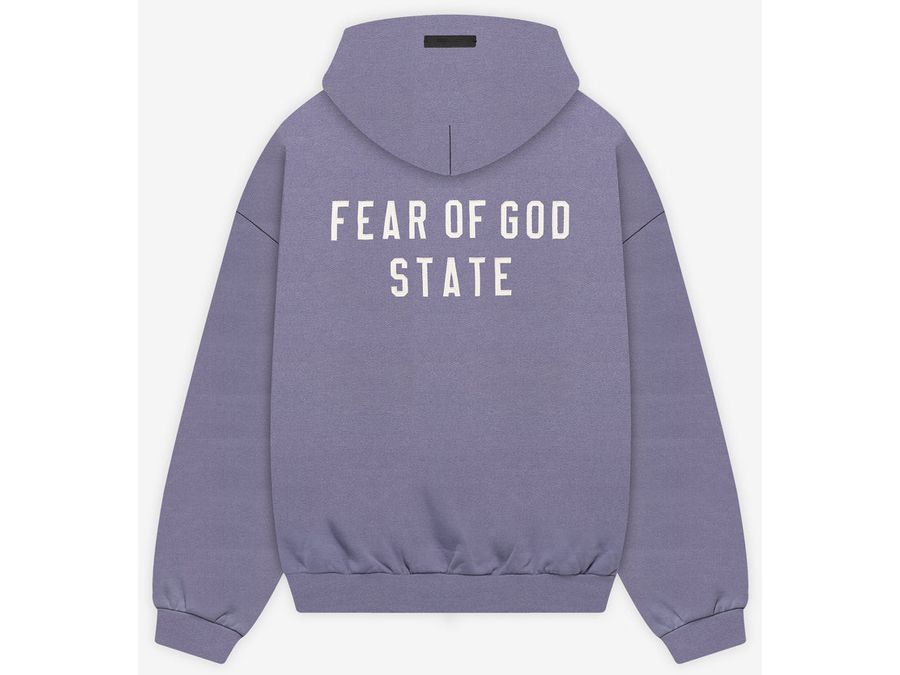 Fear of God Essentials Heavy Fleece Fullzip Hoodie LAVENDER