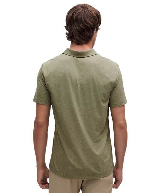 Evolution Short-Sleeve Polo Shirt Warm Heathered Bay Leaf