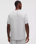 Soft Jersey Short-Sleeve Shirt Heathered Vapor/Heathered Silver Drop