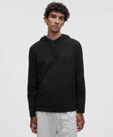 Soft Jersey Pullover Hoodie Black