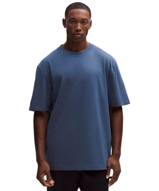 Heavyweight Cotton Jersey T-Shirt Palm Blue Twill