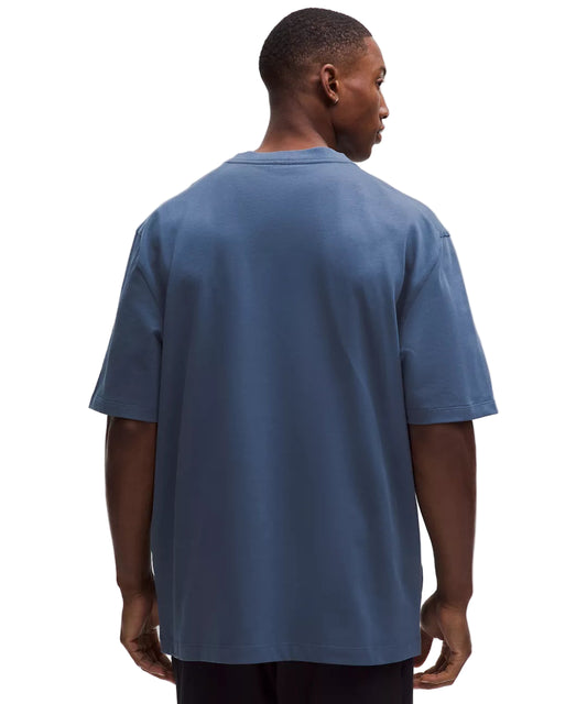 Heavyweight Cotton Jersey T-Shirt Palm Blue Twill