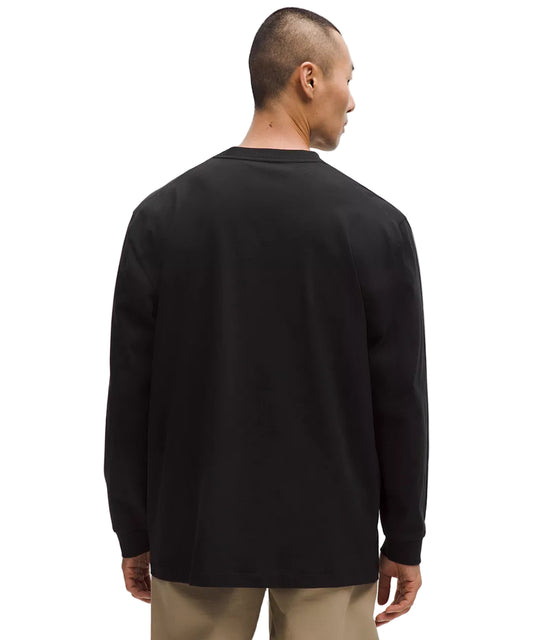 Heavyweight Cotton Jersey Long-Sleeve Shirt Black