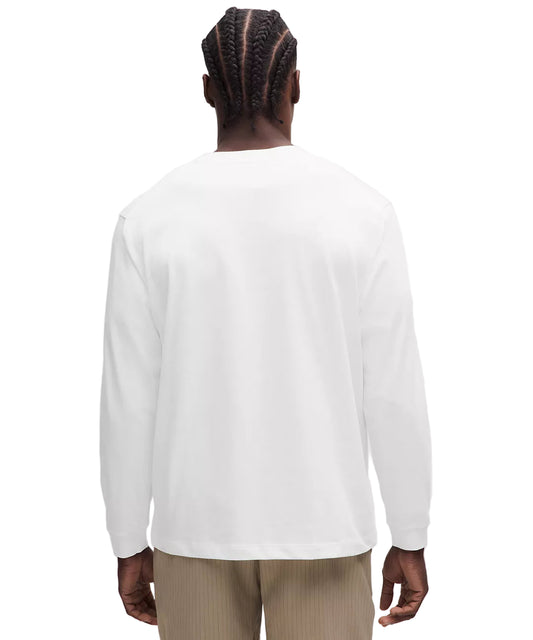 Heavyweight Cotton Jersey Long-Sleeve Shirt White