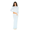 SKMIS LONG SLEEVE TOP Pearl