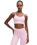Like a Cloud Longline Bra Light Support Blissful Pink
