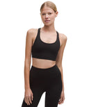 Nulux Strappy-Back Sports Bra Medium Support Black