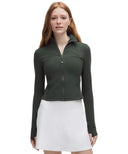 Define Cropped Jacket Nulu Rainforest Green