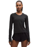 Swiftly Tech Long-Sleeve Shirt 2.0 Waist Length Black