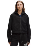 Scuba Oversized Full-Zip Hoodie Black