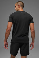 ALO Vapor Crewneck Short Sleeve Black