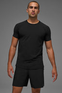 ALO Vapor Crewneck Short Sleeve Black