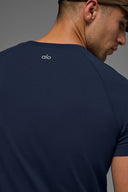 ALO Vapor Crewneck Short Sleeve Navy