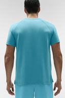 ALO Vapor Crewneck Short Sleeve Blue Breeze
