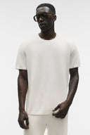 Cotton Cashmere Ever Soft Short Sleeve Crew Ivory