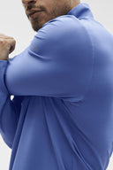ALO Conquer 1/4 Zip Reform Long Sleeve Provence Blue