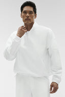Light Weight Takeaway Track Pullover White