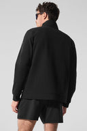 Conquer Max Mock Neck Full Zip Black