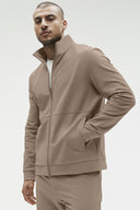 Conquer Max Mock Neck Full Zip Gravel