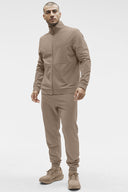 Conquer Max Mock Neck Full Zip Gravel