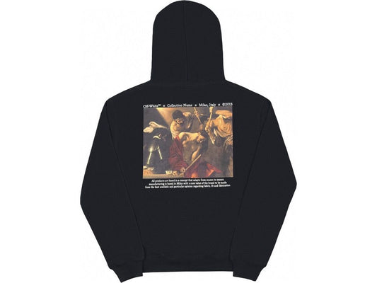 Off-White Caravaggio Crowning Print Black Hoodie