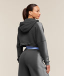 Pump Washed Zip Through Hoodie oversized fit Onyx Grey/Stratus Grey
