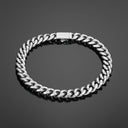 8mm Cuban Bracelet 8mm - Silver RG321