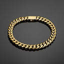 8mm Cuban Bracelet - Gold RG320