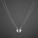 The Split-Heart Pendant - Silver RG1043