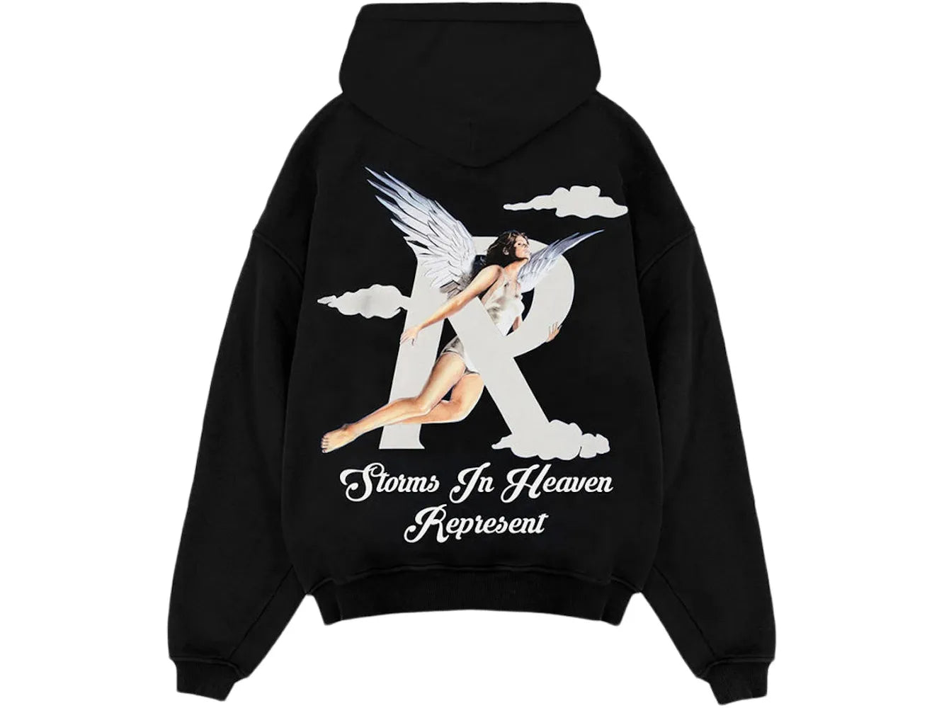 REPRESENT STORMS IN HEAVEN HOODIE BLACK