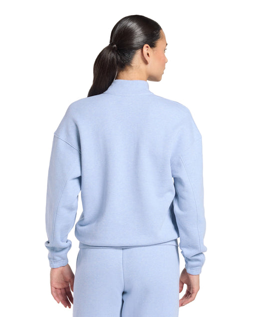 Rest Day Sweats 2.0 1/4 Zip Pullover oversized fit Blue Marl