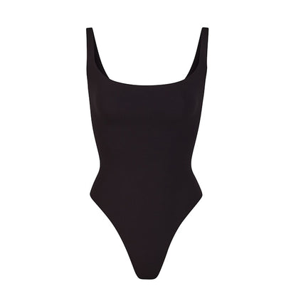 FITS EVERYBODY SQUARE NECK BODYSUIT ONYX