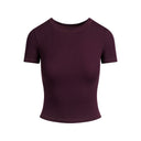 Cotton Rib T-SHIRT Currant