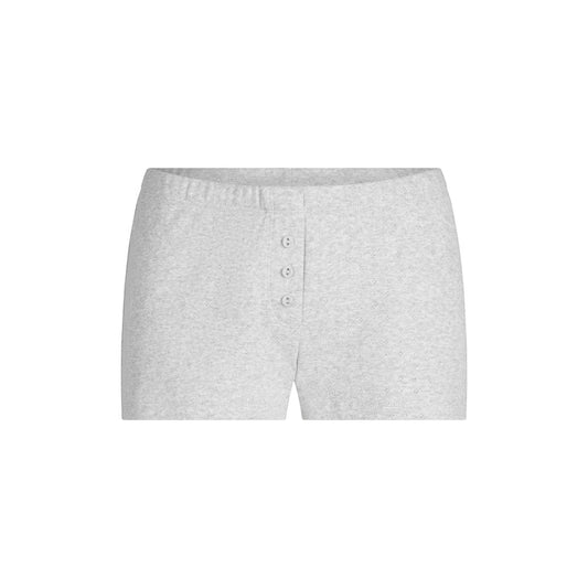 Heavy Pointelle SHORT Light heather grey