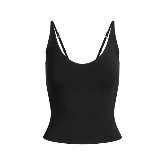 Smooth Layers SCOOP NECK CAMI Obsidian