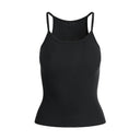 Cotton Rib LONG CAMI Soot