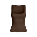 SKIMS SQUARE NECK TANK Espresso