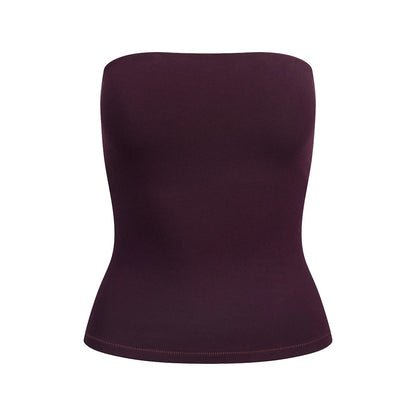 Cotton Jersey TUBE TOP Currant