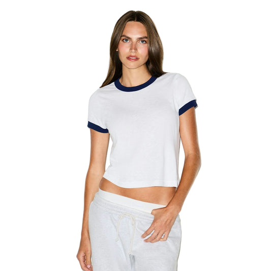 Worn In Jersey BABY TEE Snow Contrast