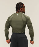 Shadow Seamless Long Sleeve T-Shirt Sets Core Olive