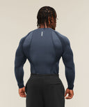 Shadow Seamless Long Sleeve T-Shirt Sets Heavy Blue