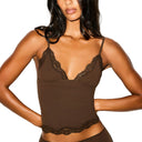 TRIANGLE CAMI Espresso